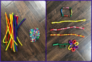 DIY Fidget Toys - Beads on a Pipe Cleaner