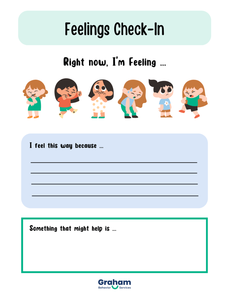 Feelings Check-in worksheet