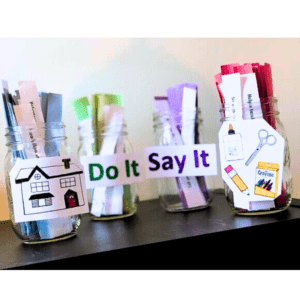 An example of a conversation starter bucket.